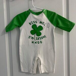 **NWT**  Miniwear Infant St. Patrick's Day Coverall  -  Size 0-3 month
